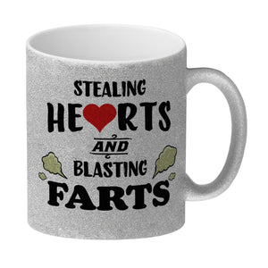 Stealing hearts and blasting farts Kaffeebecher