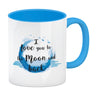 I love you to the Moon and back Valentinstag Kaffeebecher