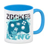 Zocker King Kaffeebecher mit Controller Motiv