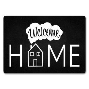 Welcome Home Fußmatte mit Haus-Motiv