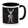 Süffige Ostern Kaffeetasse mit bayerischem Osterhasen in Lederhosen