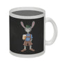 Süffige Ostern Kaffeetasse mit bayerischem Osterhasen in Lederhosen