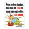 Boxer Metallschild zum Thema Motivation