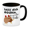 Lass dich drücken, du verrücktes Huhn Kaffeebecher