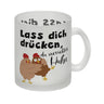 Lass dich drücken, du verrücktes Huhn Kaffeebecher