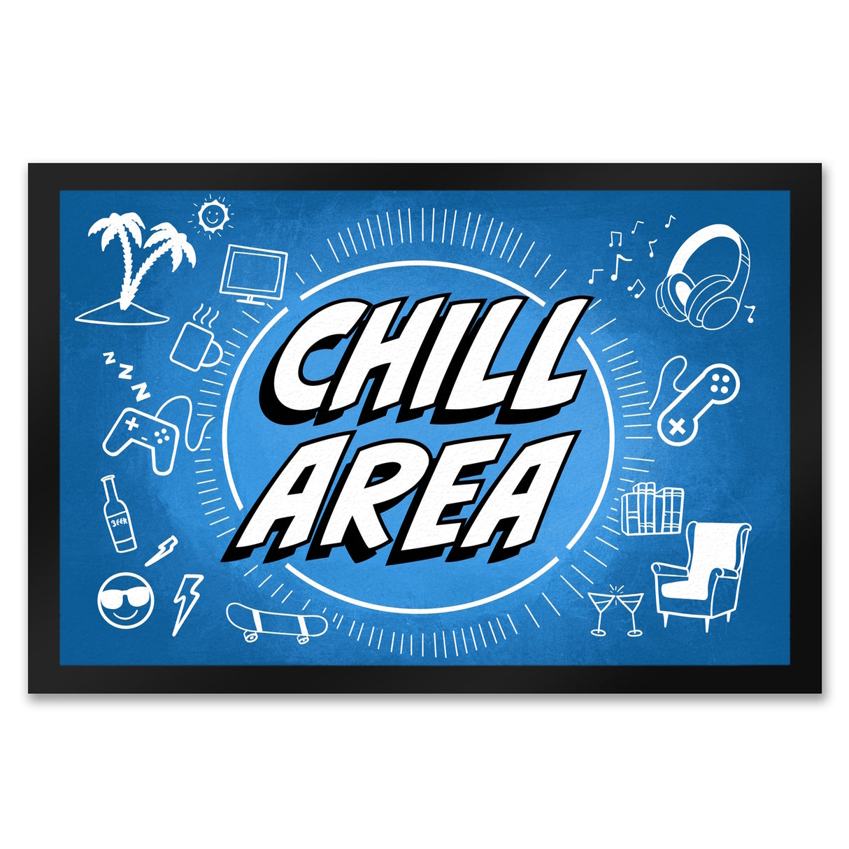 Chill Area Icons Fußmatte
