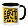 Ich bin in der Rente ich muss gar nix Kaffeebecher für den Ruhestand