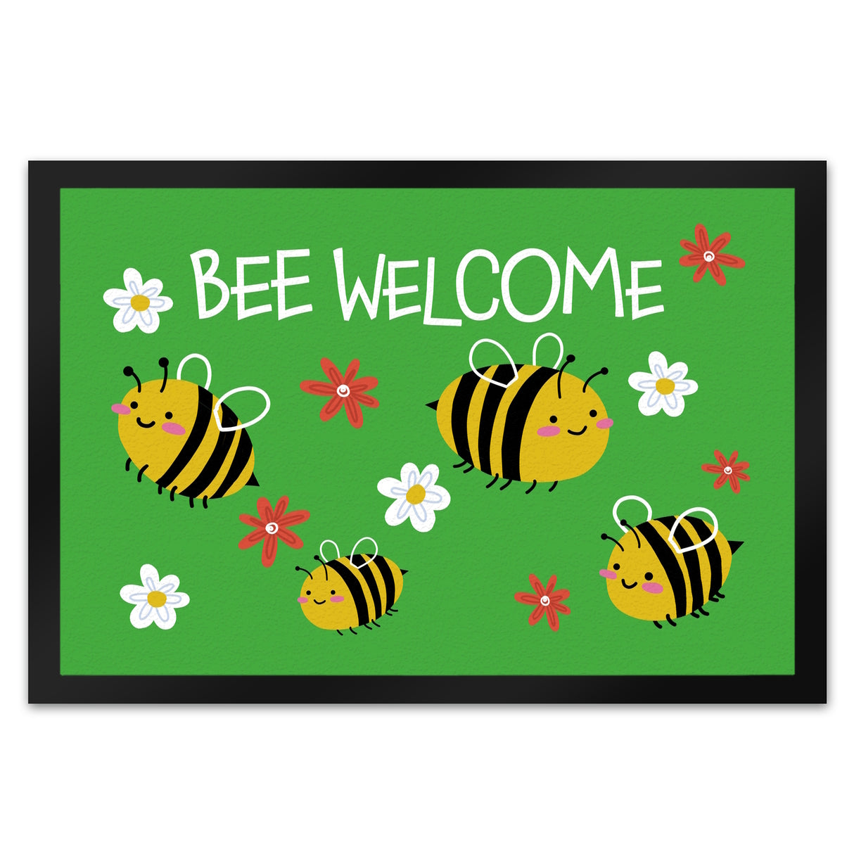 Bee welcome Fußmatte mit süßen Bienen