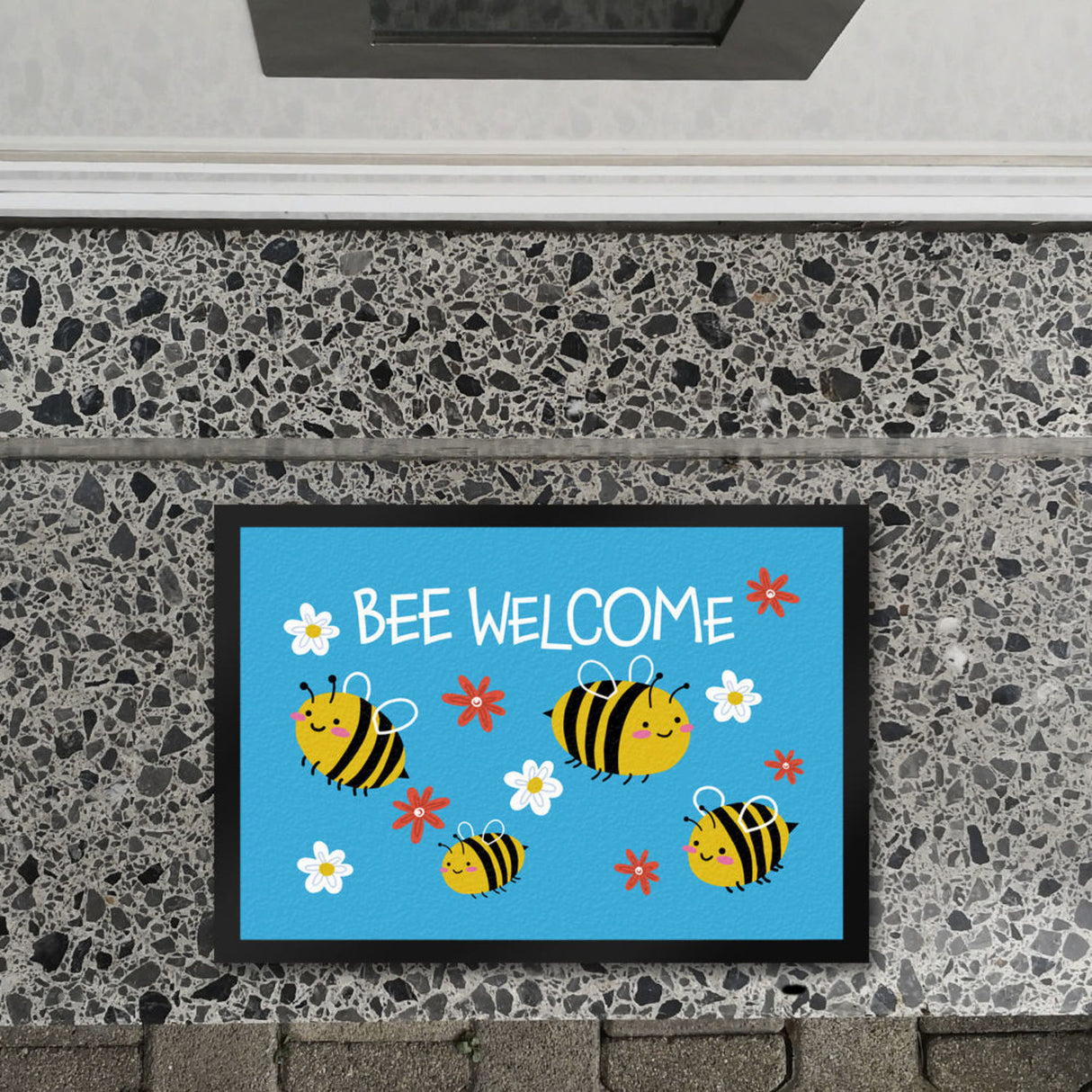 Bee welcome Fußmatte mit süßen Bienen