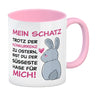 Mein Schatz, du bist der süßeste Hase für mich Kaffeebecher