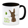 Frohe Ostern Kaffeebecher mit Osterhase und Osterei