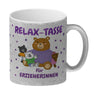 Relax Tasse für Erzieherinnen Kaffeebecher mit süßem Bär-Motiv