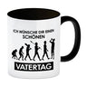 Ich wünsche dir einen schönen Vatertag Kaffeebecher Evolution des Menschen