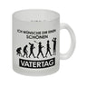 Ich wünsche dir einen schönen Vatertag Kaffeebecher Evolution des Menschen