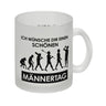 Ich wünsche dir einen schönen Männertag Kaffeebecher Evolution des Menschen