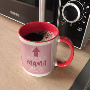 So sieht die tollste Mama der Welt aus wenn sie Kaffee trinkt Kaffeebecher