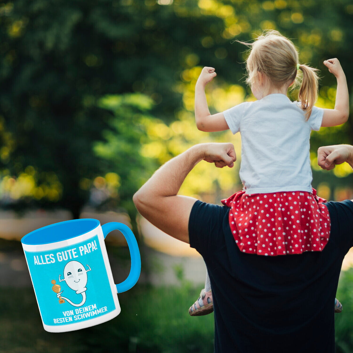 Alles gute Papa von deinem besten Schwimmer Kaffeebecher zum Vatertag