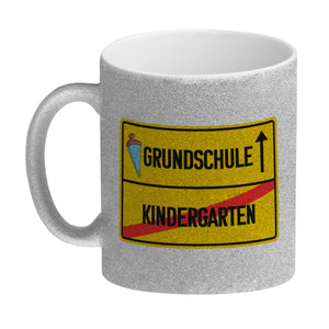 Grundschule Ortsschild Kaffeebecher zur Einschulung