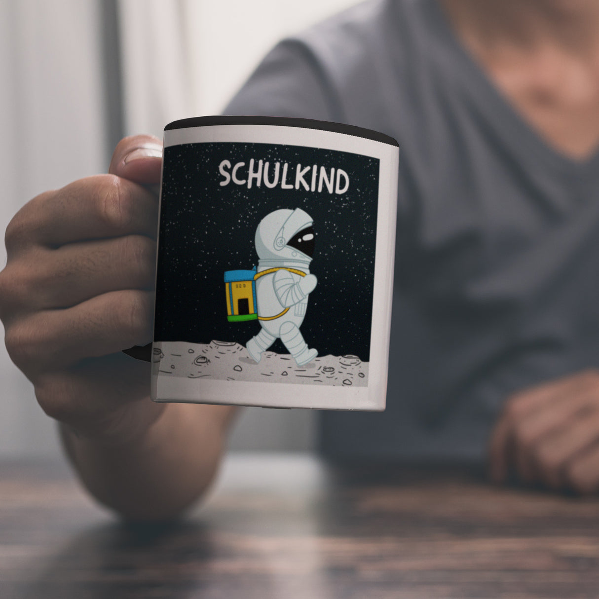 Schulkind Astronaut Kaffeebecher für die Einschulung