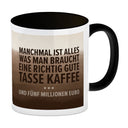 Tasse Kaffee und fünf Millionen Euro Kaffeebecher