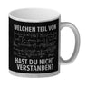 Welchen Teil von… hast du nicht verstanden Mathematische Formel Kaffeebecher