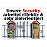 Wachhund Security Metallschild