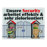 Wachhund Security Metallschild