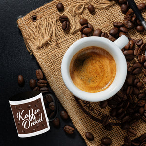 Kaffeeonkel Kaffeebecher zum Thema Koffeinjunkie