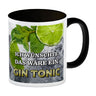 Ich wünschte das wäre ein Gin Tonic Kaffeebecher mit Ginmotiv