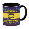 Ich fahre elektrisch, denn Verbrenner sind für Penner Kaffeebecher