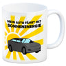 Mein Auto fährt mit Sonnenenergie Kaffeebecher