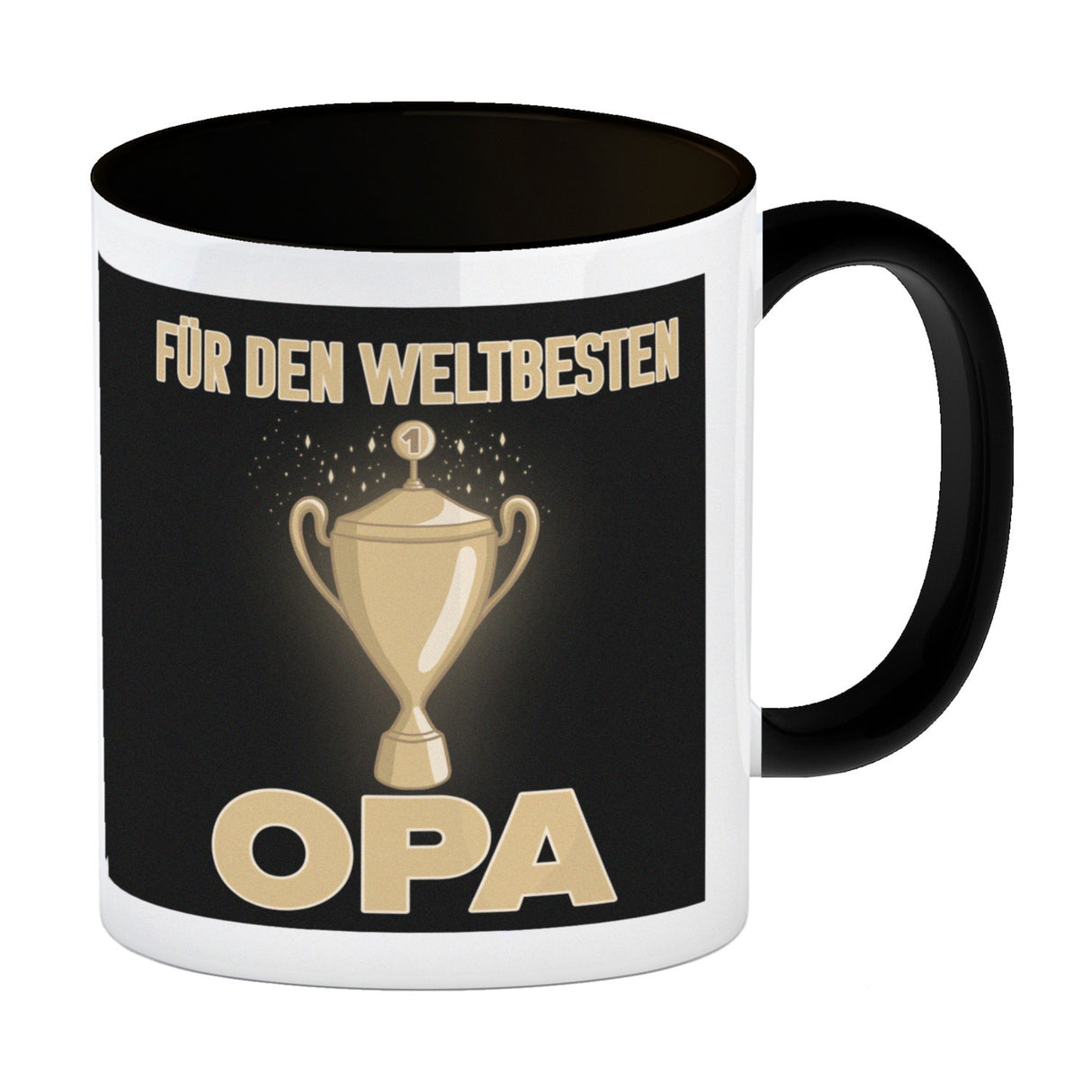 Für den weltbesten Opa Kaffeebecher mit Pokal
