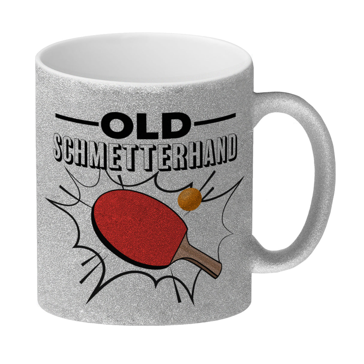 Old Schmetterhand Tischtennis Wortspiel Kaffeebecher
