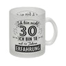 Kaffeebecher für den 30. Geburtstag mit Motiv: Erfahrung