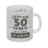 Witziger Kaffeebecher für den 50. Geburtstag mit Motiv: Erfahrung