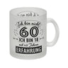 Witziger Kaffeebecher für den 60. Geburtstag mit Motiv: Erfahrung