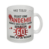 Witziger Kaffeebecher für den 60. Geburtstag mit Motiv: Pandemie