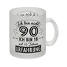 Witziger Kaffeebecher für den 90. Geburtstag mit Motiv: Erfahrung