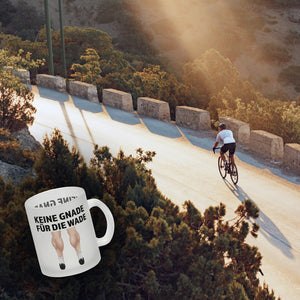 Keine Gnade für die Wade Kaffeebecher für Fahrradfahrer