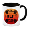 Viel hilft viel Fitness Kaffeebecher für Sportler