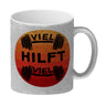 Viel hilft viel Fitness Kaffeebecher für Sportler