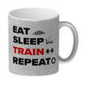 Eat Sleep Train Repeat Fitness Kaffeebecher