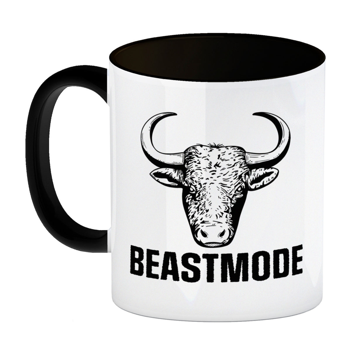 Beastmode Fitness Kaffeebecher mit Stier