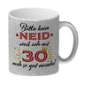 30. Geburtstag Kaffeebecher mit lustigem Spruch: Neid