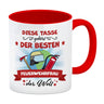 Beste Feuerwehrfrau der Welt Kaffeebecher