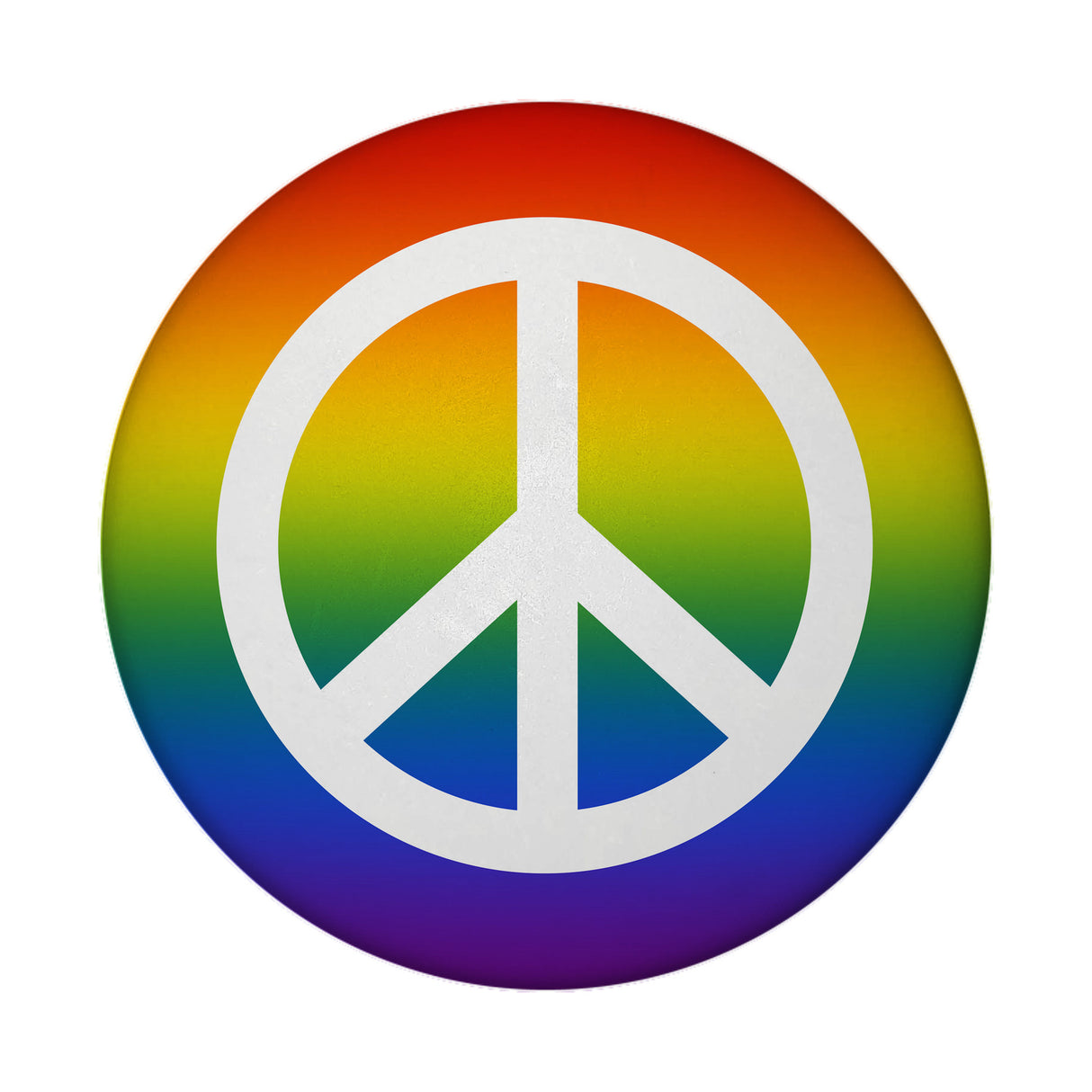 Regenbogenflagge und Peacezeichen Kühlschrankmagnet