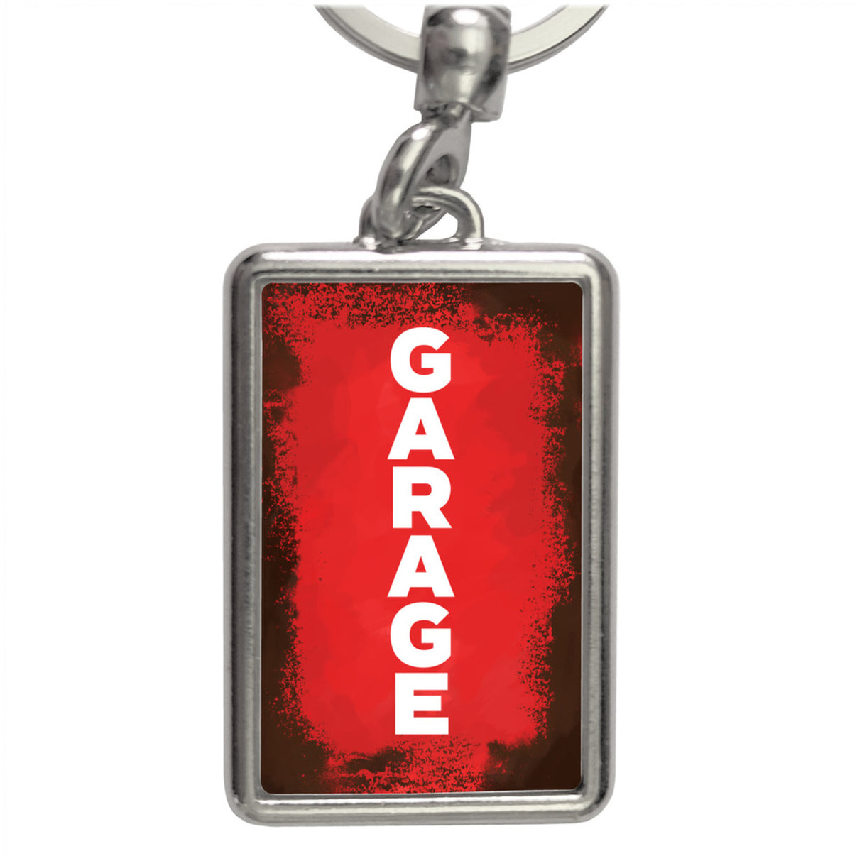 Garage Schlüsselanhänger im Rostlook