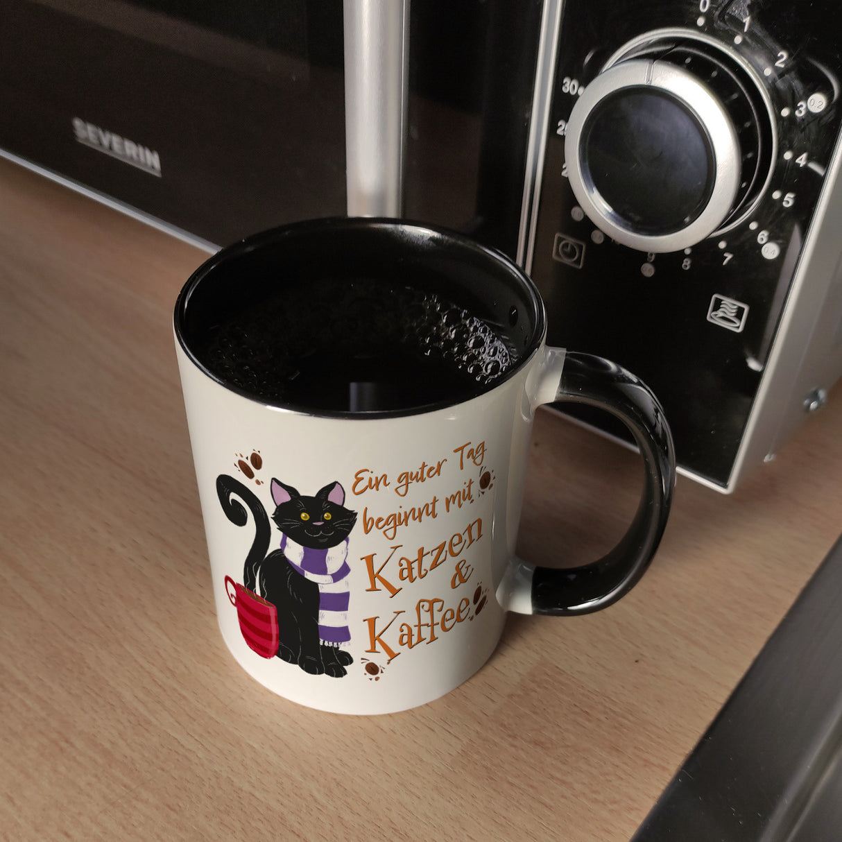 Ein guter Tag beginnt mit Katzen & Kaffee Kaffeebecher