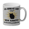 Ich arbeite hart für das Luxusleben meines Hamsters Haustier Kaffeebecher