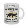 Ich arbeite hart für das Luxusleben meiner Katze Haustier Kaffeebecher